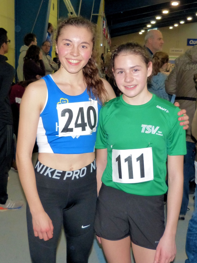 Rebecca Karl mit Julia Rath 800 m