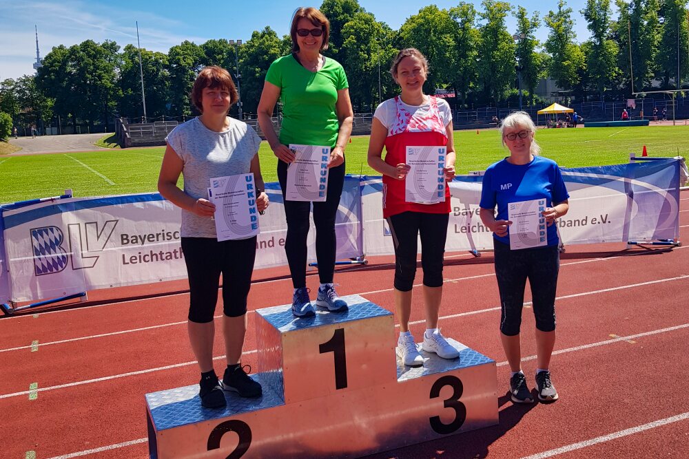 Hervorragende Titelsammlung der Leichtathletik-Seniorinnen bei den Bayerischen Senioren-Meisterschaften Wurf