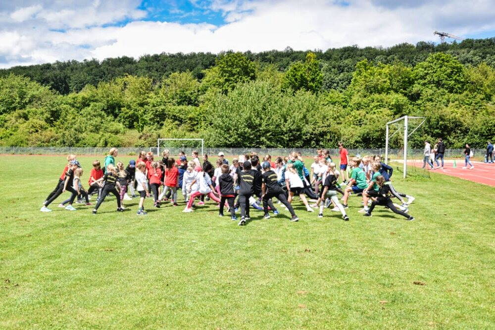 Kinderleichtathletik-Wettkampf in Ansbach