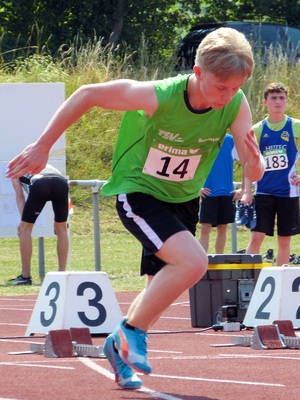 Bastian Sittko 100 m BM 2018 kl