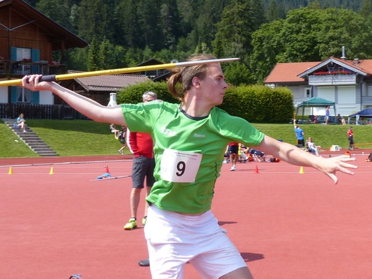 Benedikt Uhl Speerwurf BM Garmisch2018