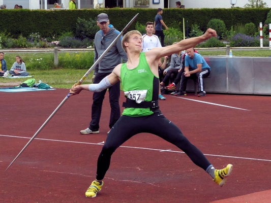 Robert Grau Mittelfränkischer Rekord 62-71 m Speerwurf kl