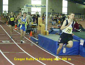 Gregor Kulla in Fhrung ber 400 m
